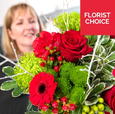 Florist choice Christmas hand tied