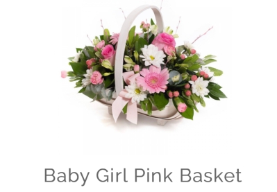 New baby girl basket